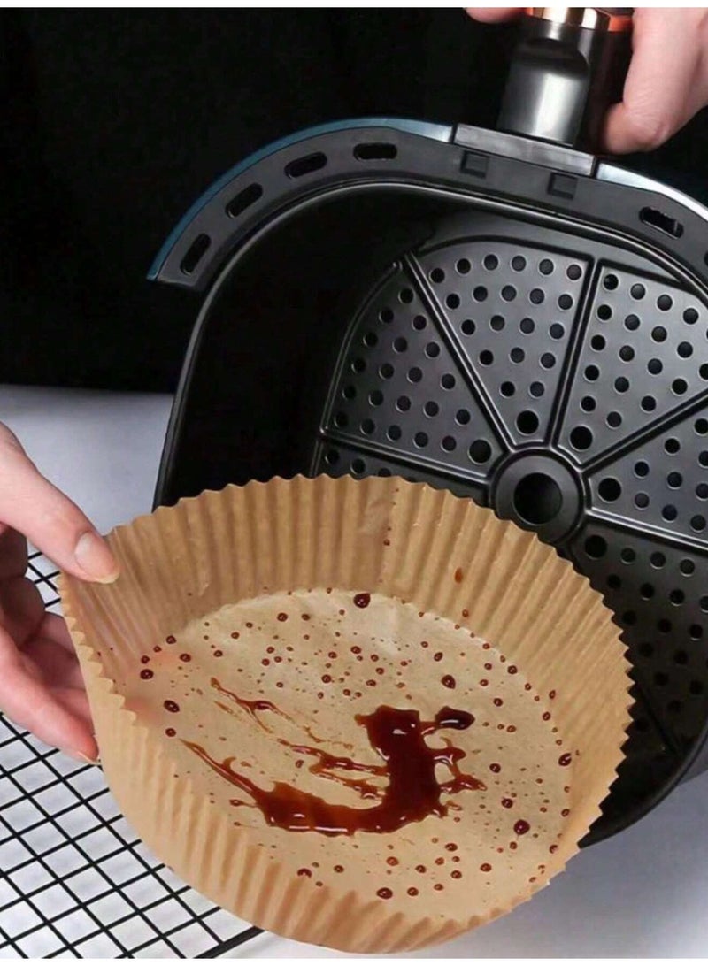 20 قطعة ورق مقلاة هوائية للاستعمال مرة واحدة، بطانات ورق برشمان غير لاصقة، ورق خبز مستدير آمن للغذاء، مستلزمات قلاية هوائية دائرية، ورق حماية المقلاة من الزيوت والالتصاق، قاعدة ورق للمقلاة الهوائية مقاس 16×20 سم، بطانات ورقية مقاومة للحرارة والماء والزيوت، ورق زبدة دائري للفرن والميكروويف والطبخ، اكسسوارات قلاية هوائية سهلة التنظيف، طقم بطانة ورقية مانعة للالتصاق للخبز والقلي، مقاس قياسي عرض 16 سم وطول 20 سم. - Image 4